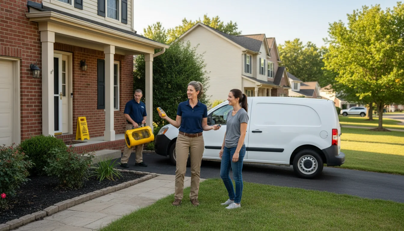 Water restoration image for Water Damage & Restoration Services in Spencer, IN